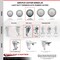 Service Caster 4 Inch Thermoplastic Rubber Swivel 1/2 Inch Threaded Stem Caster Set with Brake SCC-TS20S414-TPRB-TLB-121315-4 - alternate 2